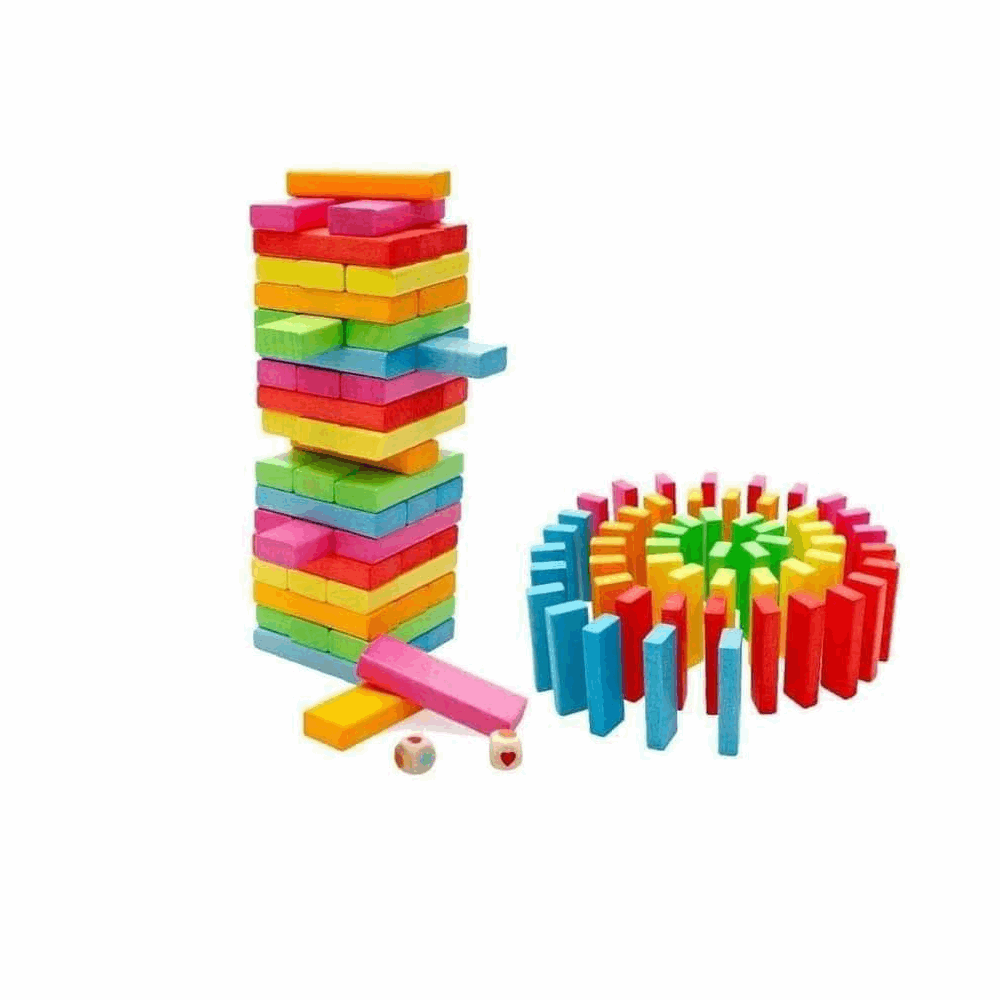 تنميه مهارات جنجا ملونه 54 قطعة كود 820-26 عدد القطع بالكرتونة 36