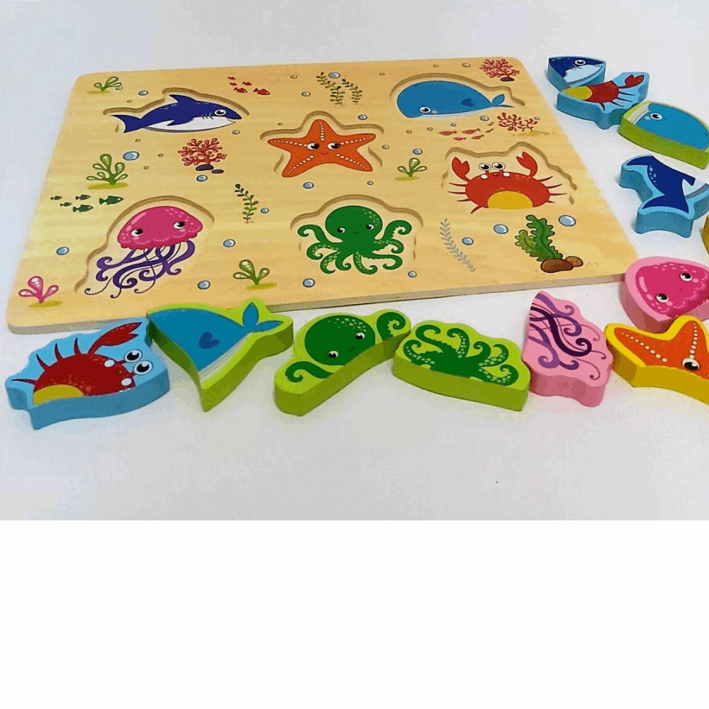 تنميه مهارات بازل مطابقه اشكال حيوانات