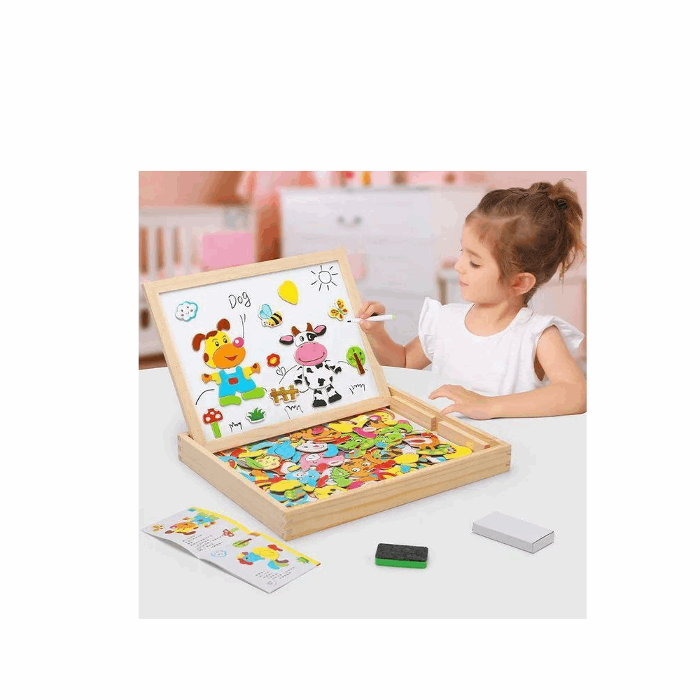 تنميه مهارات سبوره مغناطيسيه اشكال حيوانات كود820-47 عدد القطع بالكرتونة  36