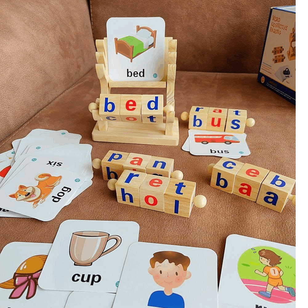 تنميه مهارات تكوين كلمات انجليزى مع كروت