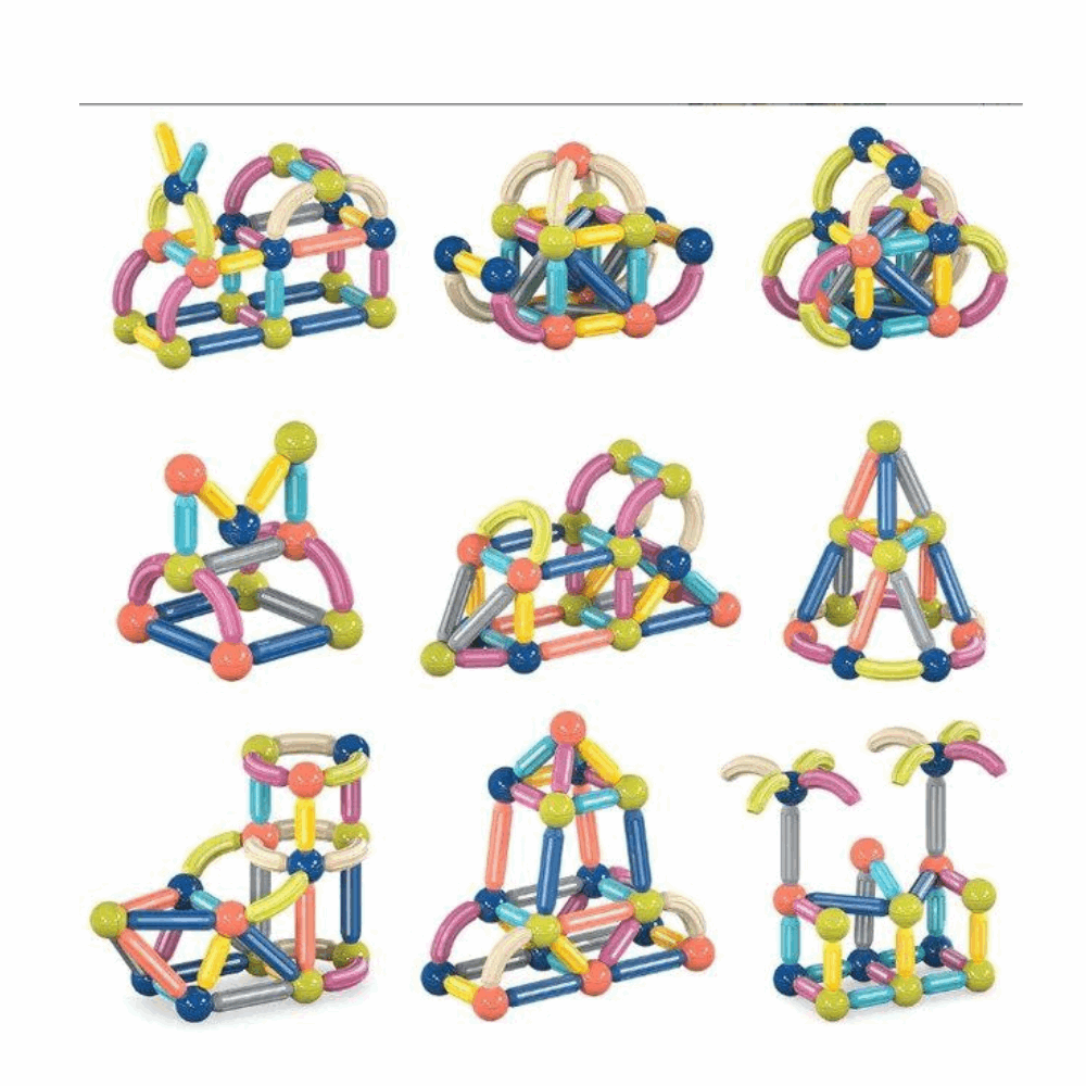 تنميه مهارات تركيبات مغناطيسبه 25 قطعه كود 058