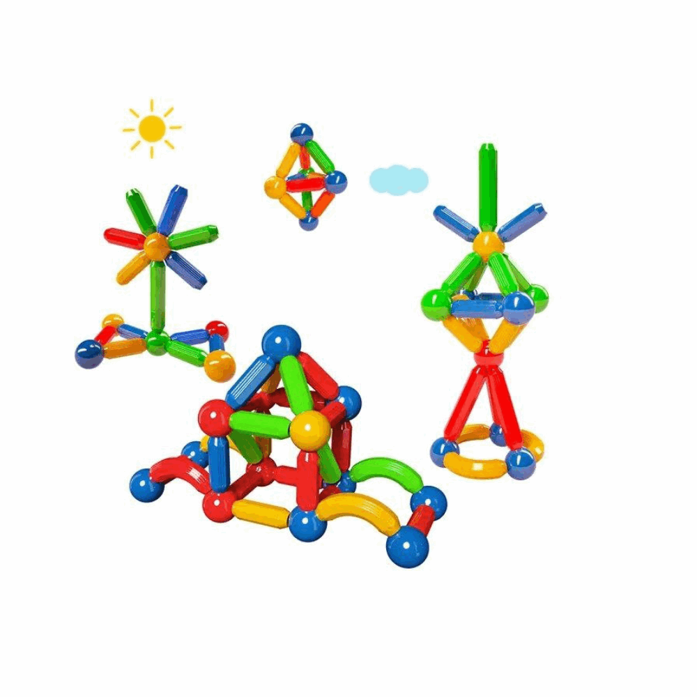 تنميه مهارات تركيبات مغناطيسيه 42قطعه كود 055