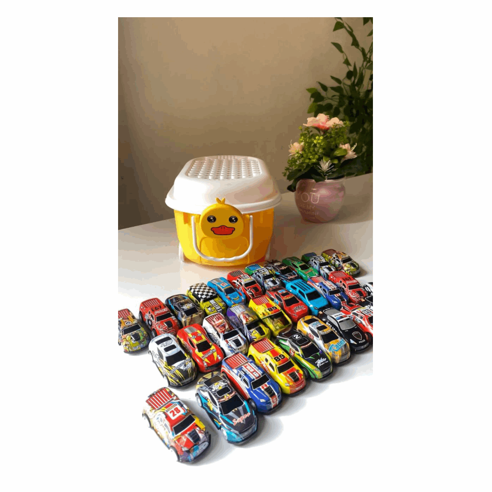 عربيات بوكس عربيات معدن 50قطعه بطوط كود308