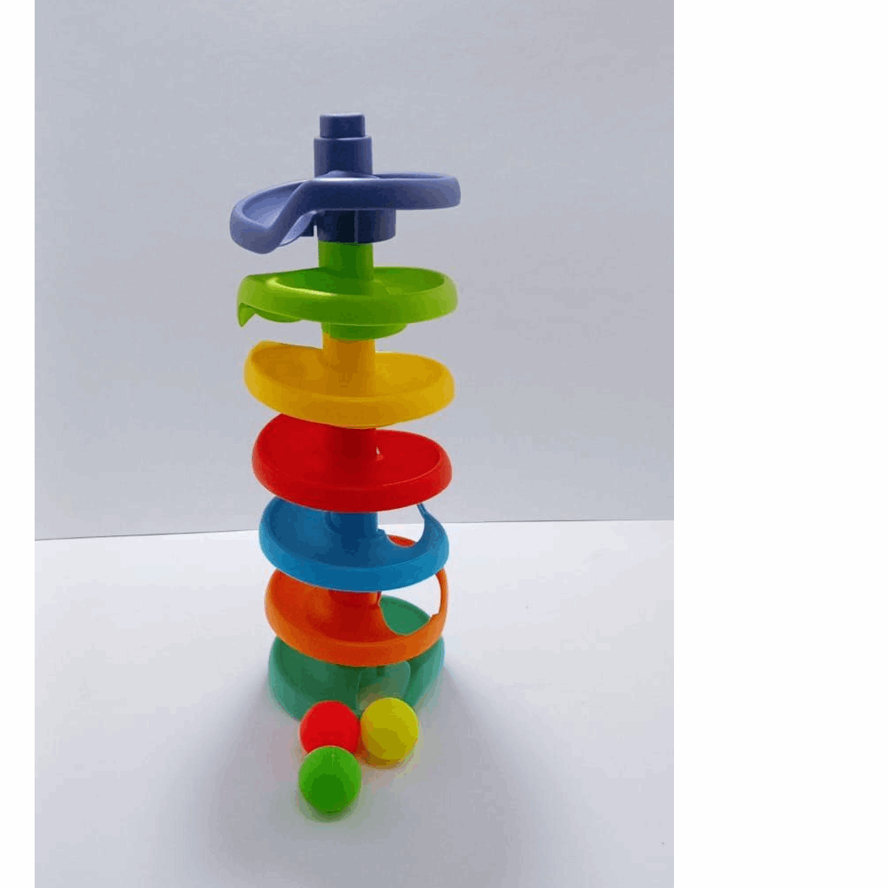 تنميه مهارات برج تدحرج كور فى علبه شفافه كودA72-121 عدد القطع فى الكرتونة 36