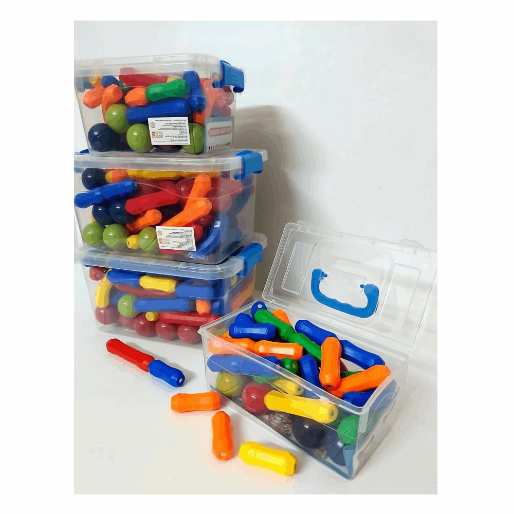 تنميه مهارات تركيبات مغناطيسيه 100 قطعه فى علبه