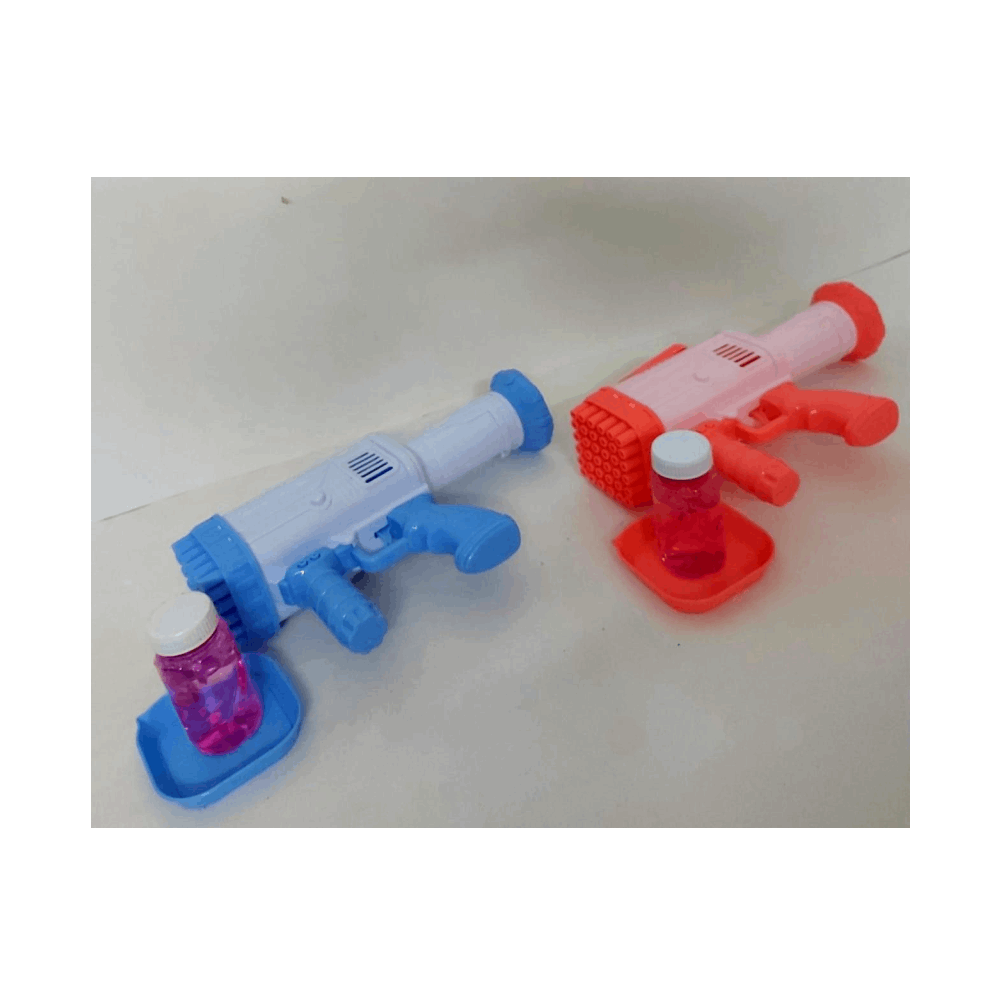 مسدس مدفع صابون بابلز 32عين لون بينك