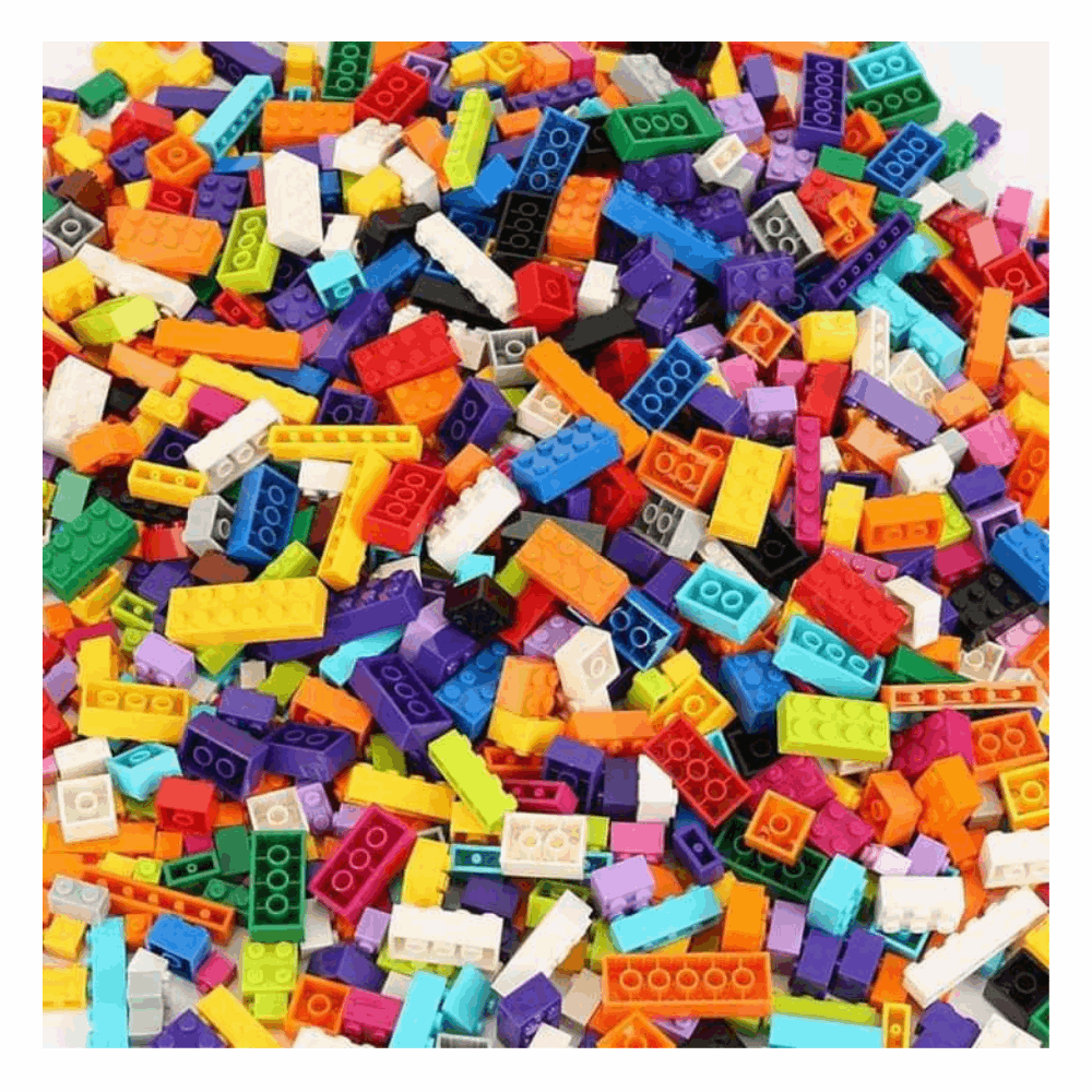 تنميه مهارات ليجو 1000 قطعه لون احمر