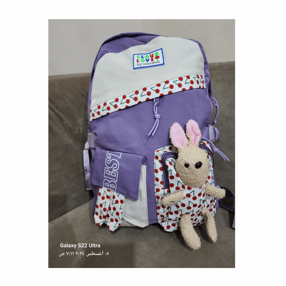 شنط مدارس شنطه دبدوب بناتى لون موف