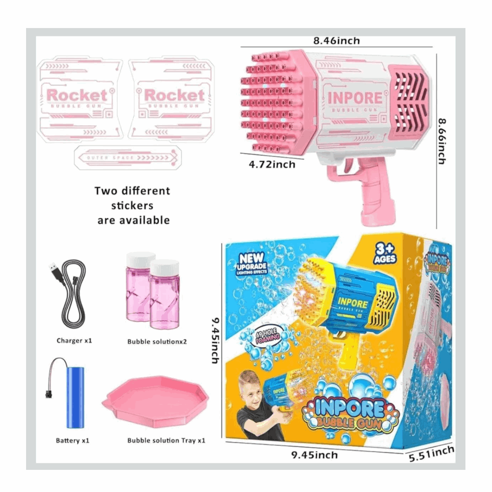 بنادق ومسدسات مسدس بابلز 69 فتحه بشاحن كود M57-483 عدد القطع بالكرتونة 36