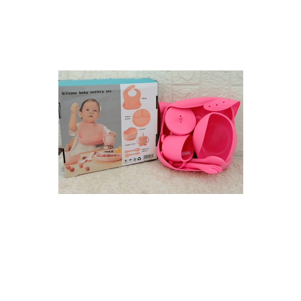 مستلزمات اطفال طقم طعام بيبى سليكون كود Mas-117