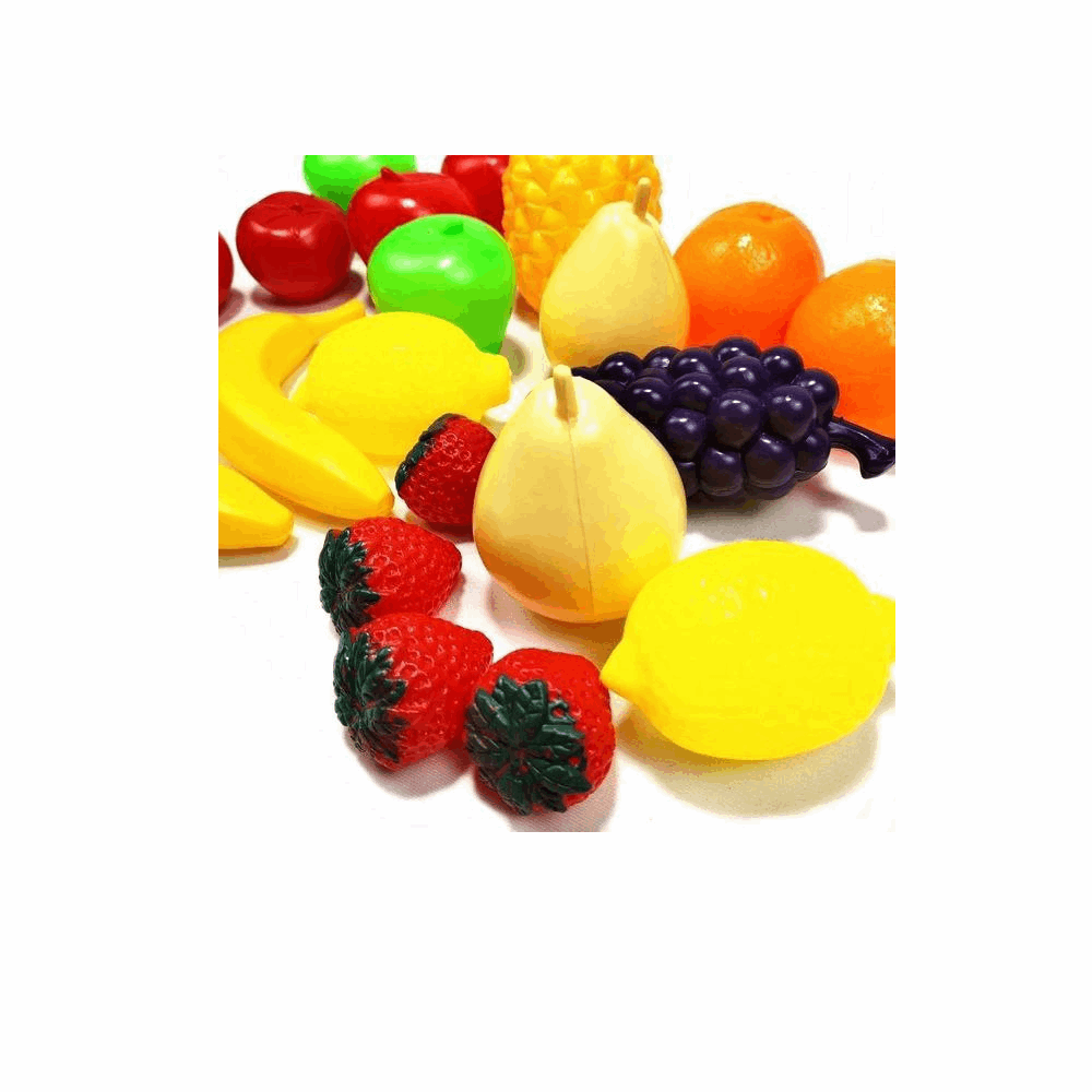 تنميه مهارات مجسمات فاكهه كبيره بلاستيك 18 قطعه