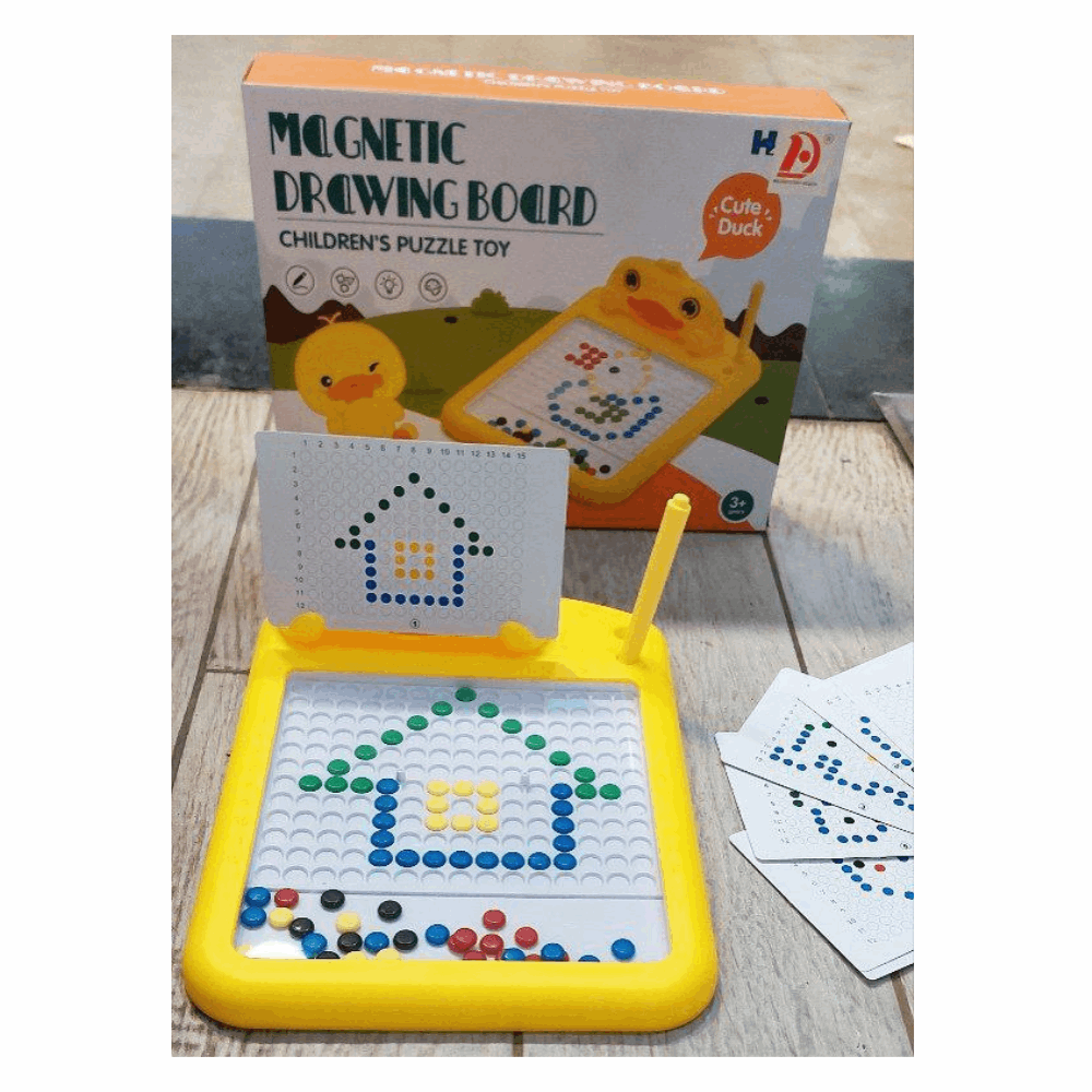 تنميه مهارات سبوره مغناطيسيه مع قلم وكروت 380قطعه فى علبه